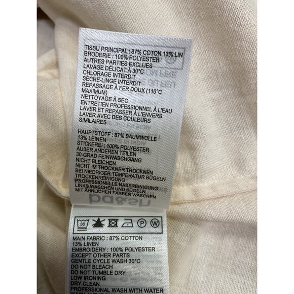 Ba&Sh 'Caloe' Cream Cotton Top Size S - Picture 4 of 5